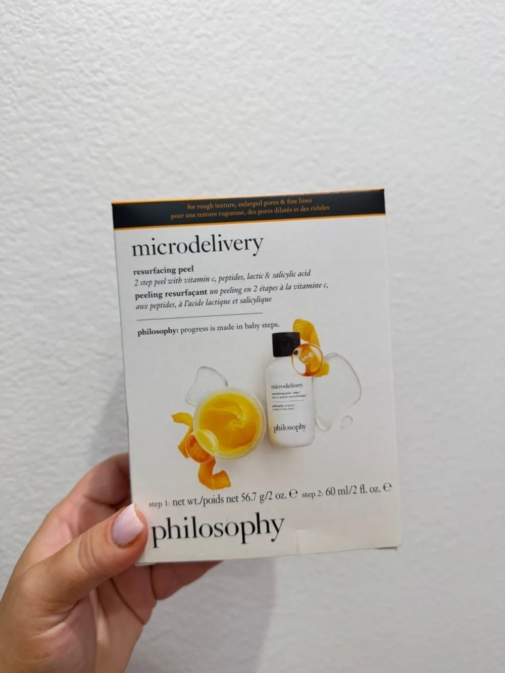 NEW Philosophy MICRODELIVERY vitamin c resurfacing peel kit
